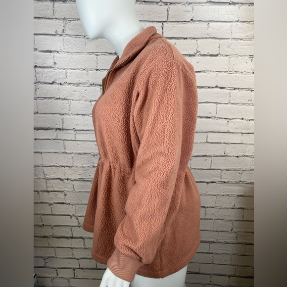 Universal Thread Pink Fleece Sherpa Jacket size 2X Plus Sized Winter Coat NEW - Picture 9 of 14